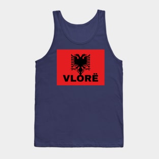 Vlorë City in Albanian Flag Tank Top